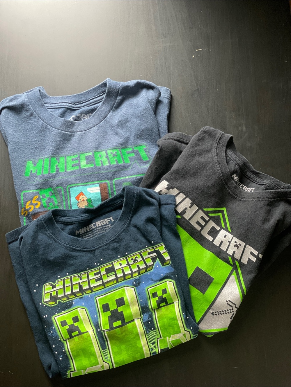 Minecraft T-Shirt Bundle - Boys Medium (10/12) - 3 Shirts